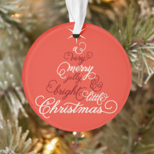 Joyeux Jolly Et Bright Little Christmas Tree Photo