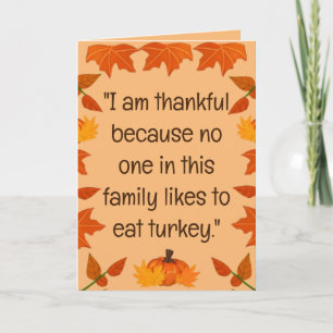 Joyeux jour de dinde (Version 3) Carte de vacances