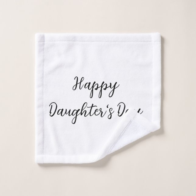 Joyeux jour de filles si.ple minimum ajouter le no (Gant de toilette)