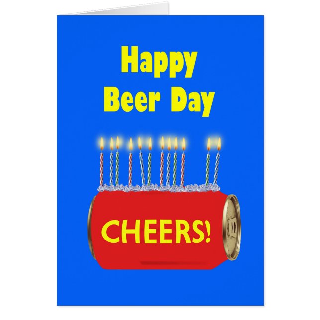 Joyeux Jour de la Bière Anniversaire (Devant)