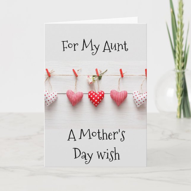 JOYEUX JOUR DE LA MÈRE **AUNT** CARTE DE JOUR DE L (Devant)