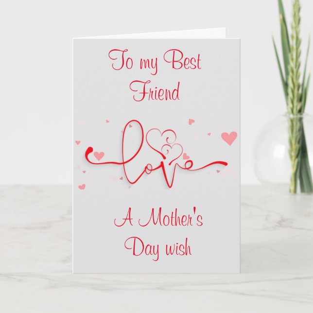 JOYEUX JOUR DE LA MÈRE **SOEUR** CARTE DE JOUR DE  (Devant)