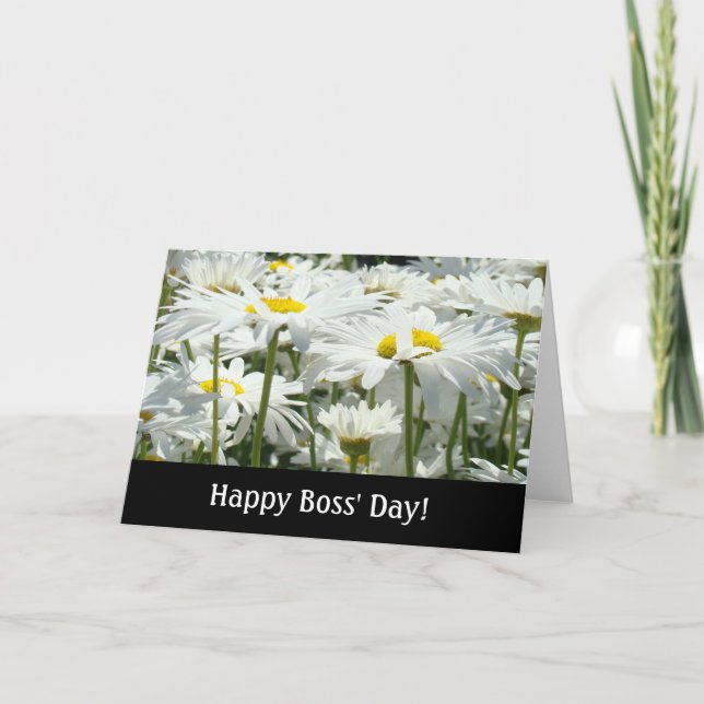 Joyeux Jour des Patrons ! cartes Fleurs de marguer (Devant)