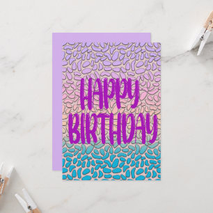 Joyeux Jour et Bonne Année Carte d'Anniversaire