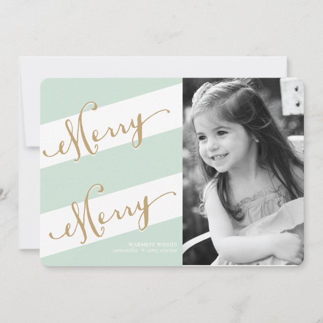 Joyeux joyeux - carte de voeux de photo de (Devant)