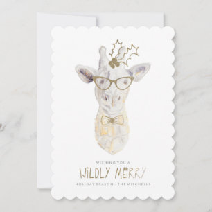 Joyeux Joyeux Carte photo de vacances Giraffe