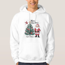 Joyeux Joyeux Noël Père Noël Sweat - shirt à capuc