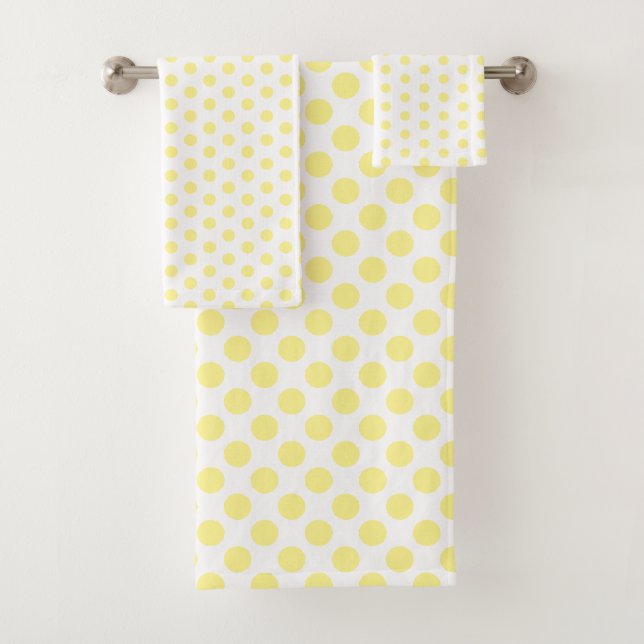 Joyeux Joyful Joyful À petits pois Jaunes sur blan (En situation)