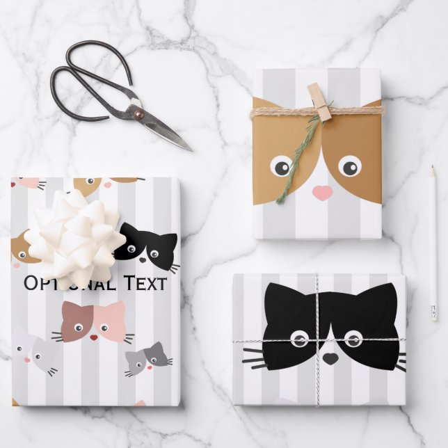 Joyeux Kittens Curious Papier (Recto)