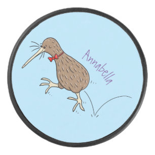 Joyeux kiwi de saut avec dessin de cravate arc