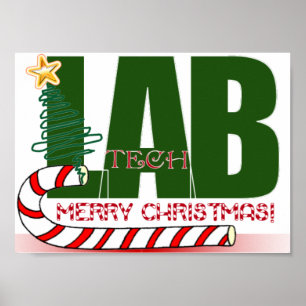 JOYEUX LABORATOIRE DE NOËL - AFFICHE DE TECH DE