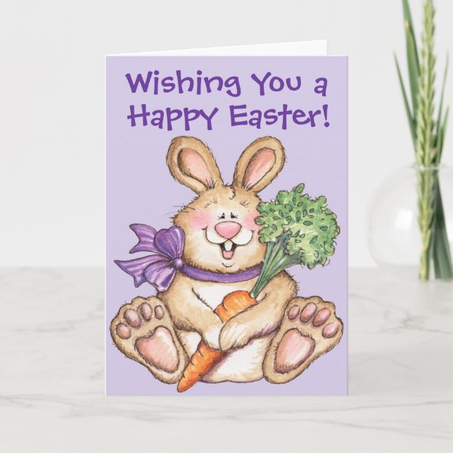 Joyeux lapin de Pâques - Carte de voeux (Devant)