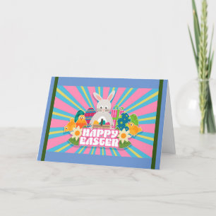 Joyeux Lapin de Pâques Cartes de fin de année flor