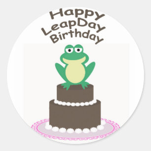 Joyeux Leap Day Anniversaire Stickers