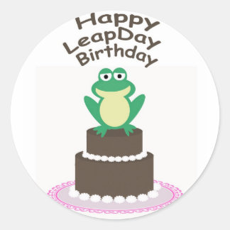 Joyeux Leap Day Anniversaire Stickers