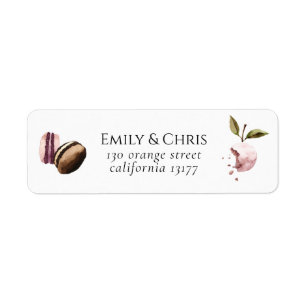 Joyeux Macaron Élégant Violet Floral Moderne