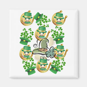 Joyeux magnets de la Saint-Patrick Fer à cheval