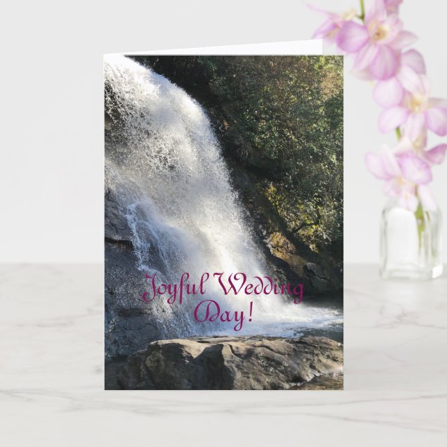 Joyeux Mariage, Carte de voeux pliée (Orchidée)