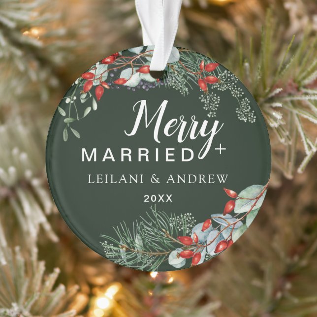 Joyeux marié Holly Green Noël vert (Arbre)