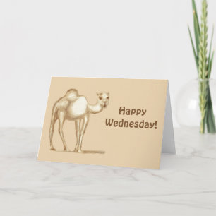 Joyeux mercredi ! Carte de voeux Camel