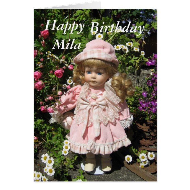 Joyeux Mila d'anniversaire (Devant)