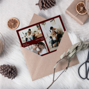 Joyeux minimaliste et jour férié 3 Carte photo