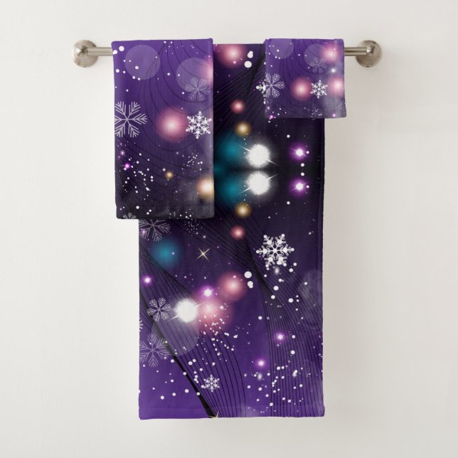 Joyeux Misty violet Noël hiver Wonderland (En situation)