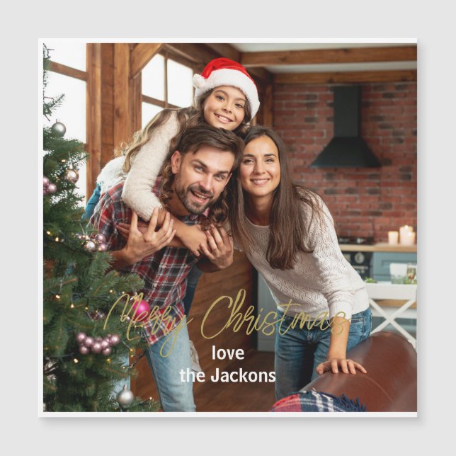 Joyeux moments : Carte photo de Noël personnalisée (Devant)