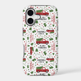 Joyeux Motif de Noël vintage Red Truck
