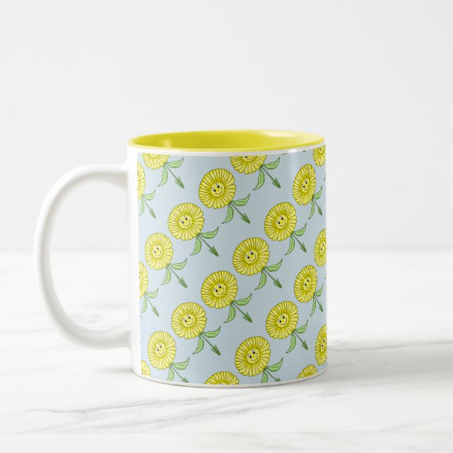 Joyeux Mug Fleurs (Gauche)
