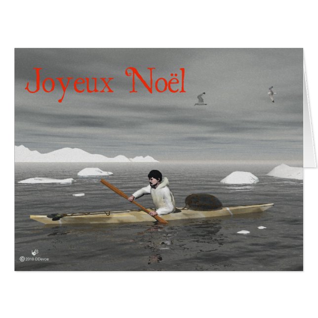 Joyeux Noё l - Inuit Kayak (Devant horizontal)