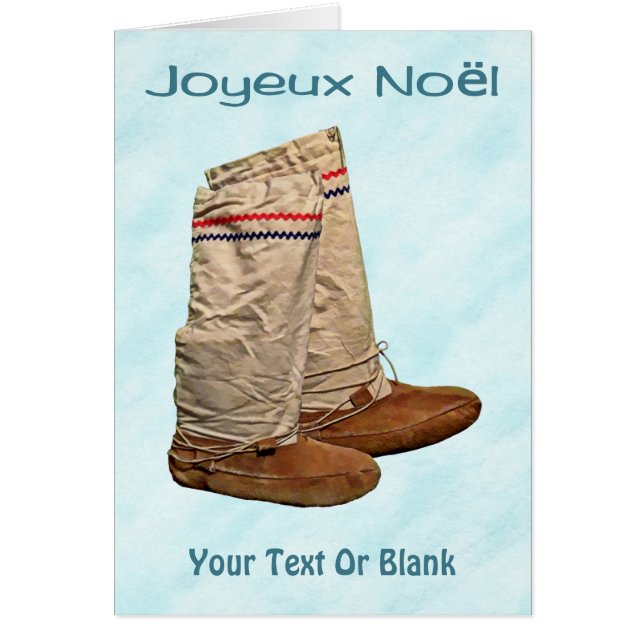 Joyeux Noё l - Mukluks sur la neige (Devant)