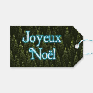 Joyeux Noёl - Conifers Gift Tags