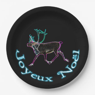Joyeux Noёl - Electric Caribou Paper Plate