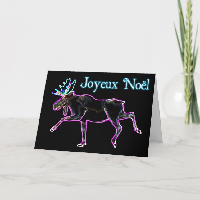 Joyeux Noёl - Electric Moose Holiday Card (Front)