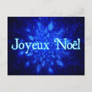 Joyeux Noёl - Snowburst Holiday Postcard