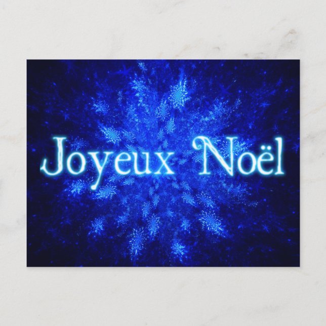 Joyeux Noёl - Snowburst Holiday Postcard (Front)