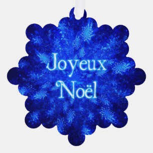 Joyeux Noёl - Snowburst Ornament Card