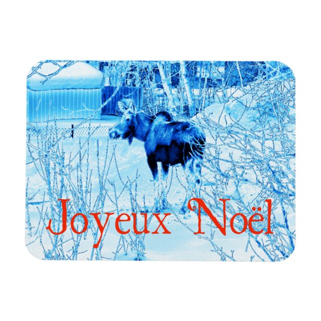Joyeux Noёl - Urban Moose Magnet (Horizontal)