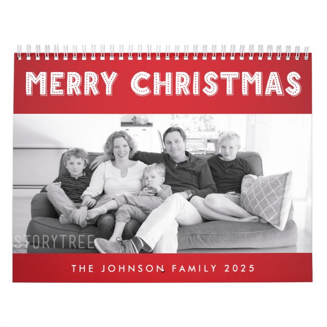 Joyeux Noël 2025 Calendrier familial (Protection)