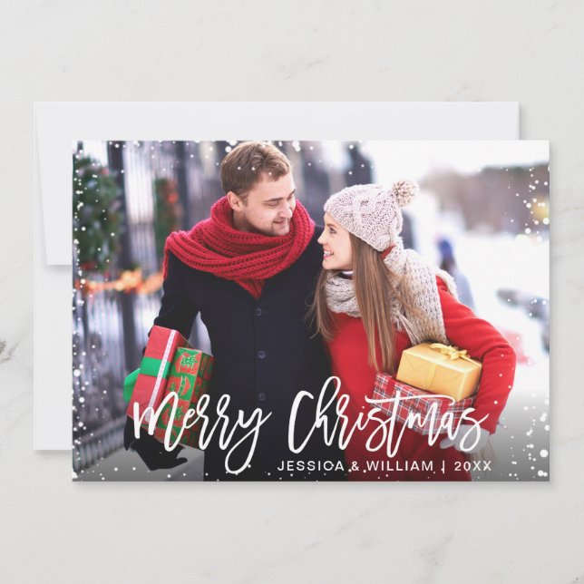 Joyeux Noël 2 PHOTO Carte de voeux de Noël (Devant)