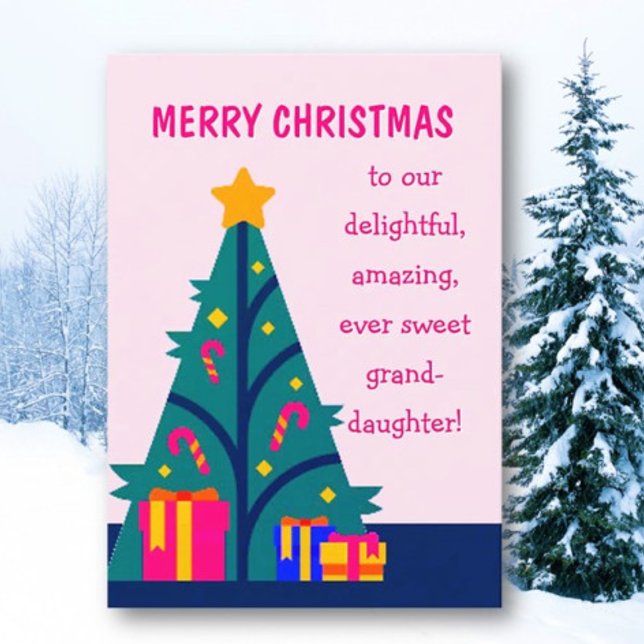 Joyeux Noël à la carte petite-fille (Créateur téléchargé)
