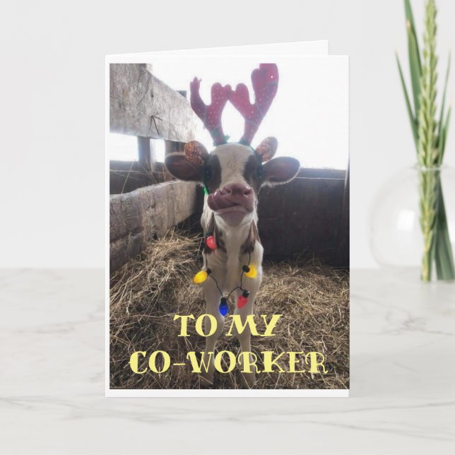 JOYEUX NOËL À **MON COLLABORATEUR** CARTE DE NOËL (Devant)