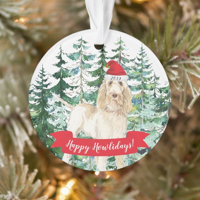 Joyeux Noël à Spinone Italiano (Arbre)