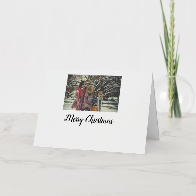 joyeux noël ajouter texte photo vacances personnal (Recto)