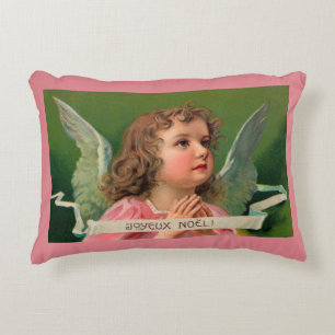 Joyeux Noel Angel Coussin d'accent