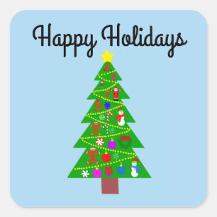 Joyeux Noël Arbre #1-2 Stickers