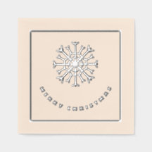 Joyeux Noël argent flocon de neige chic