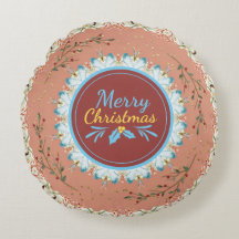 Joyeux Noël Art moderne Coussin décoratif