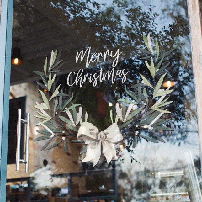 Joyeux Noël | Autocollant pour fenêtre de fête (Créateur téléchargé)
